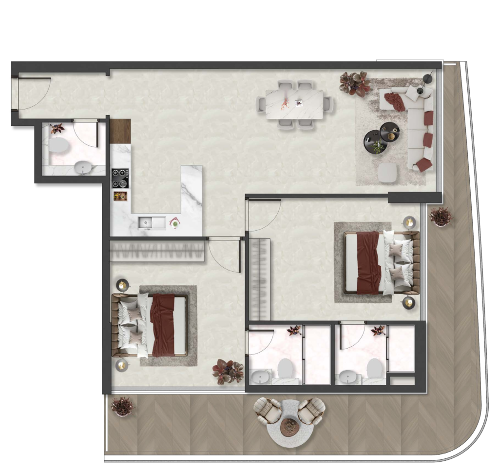 AQUINO -2 BEDROOM
